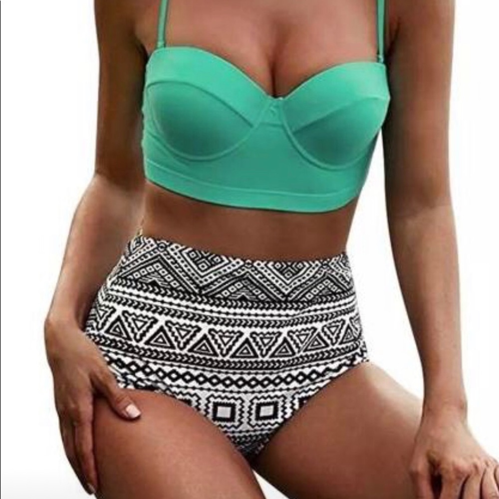 High Waisted Boho Bikini Set-Final Price